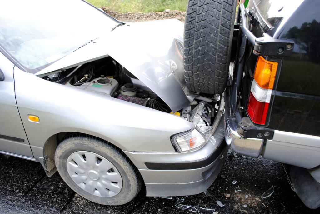 Collision of an SUV and a Sedan in Calabasas