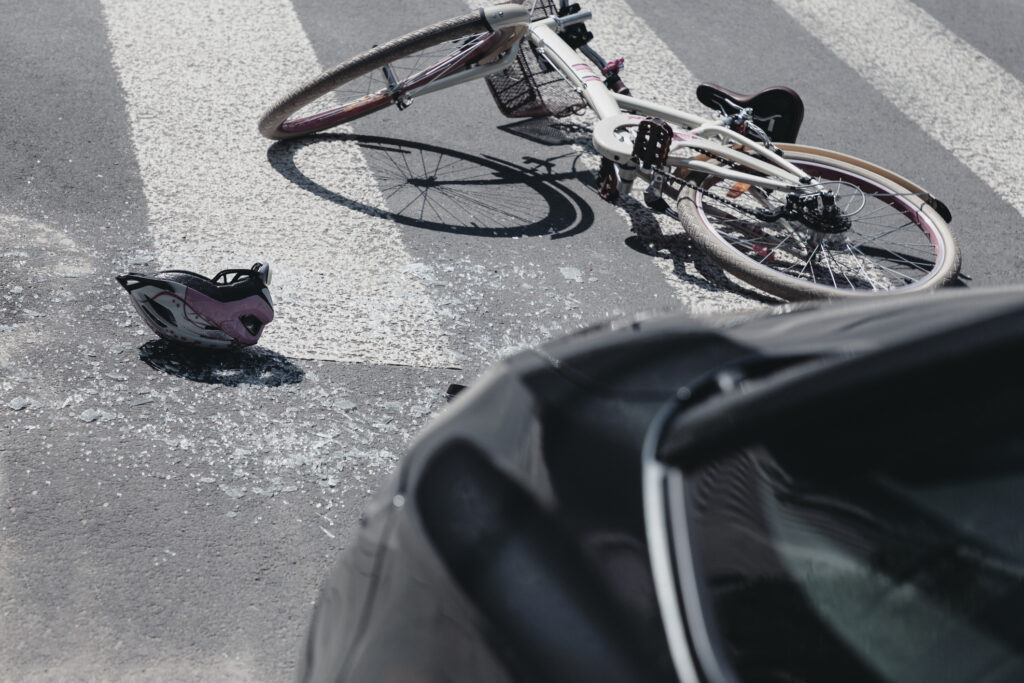 Bicyclist struck and injured in Alpine County.