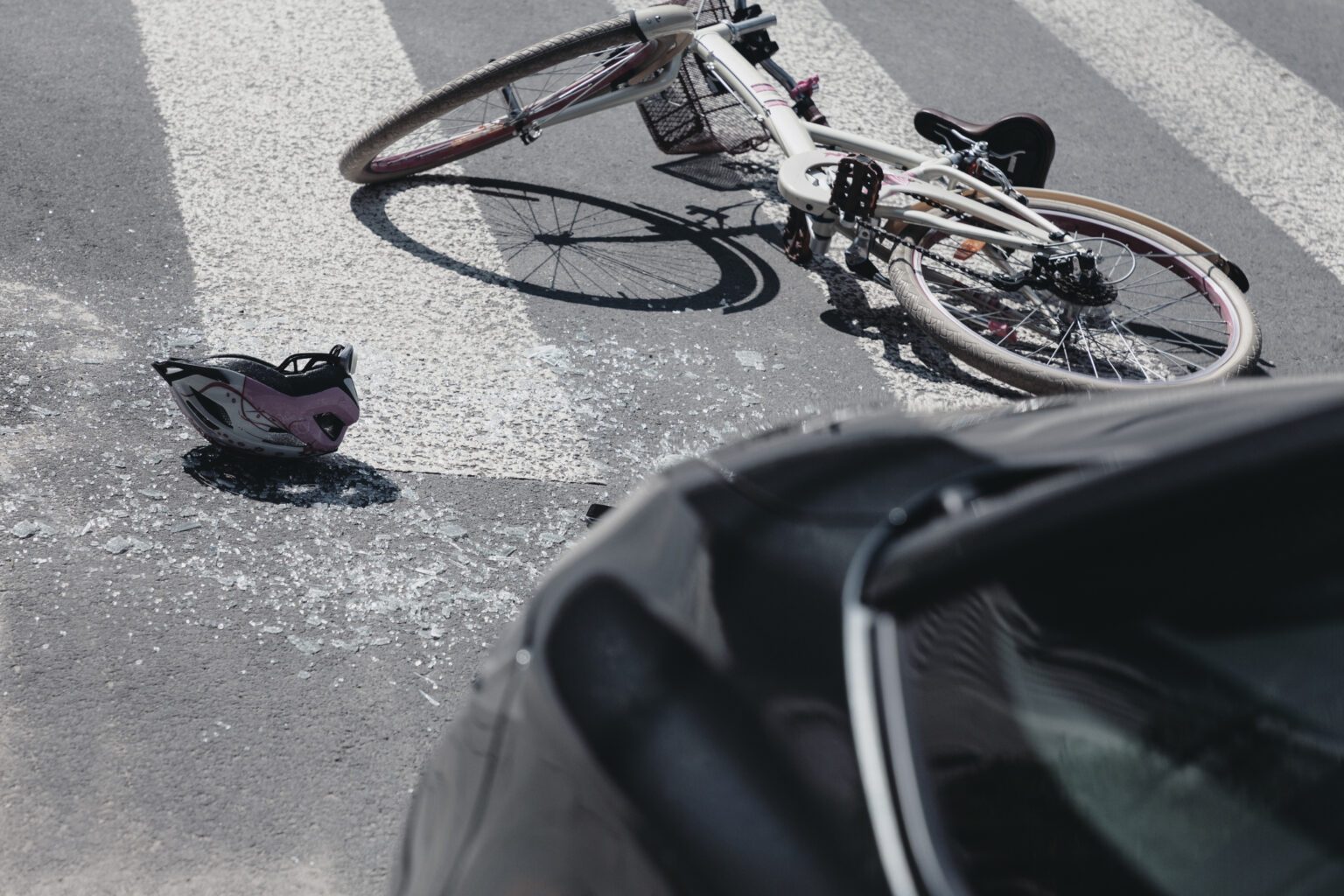 Bicyclist struck and injured in Alpine County.