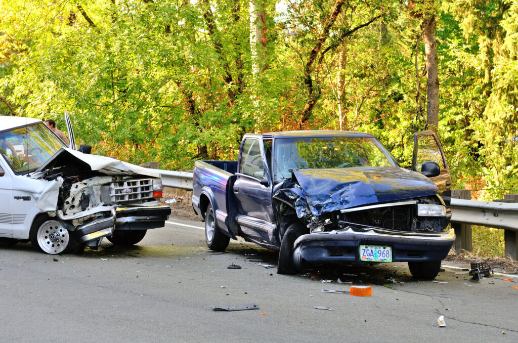 1 injured in two-vehicle crash in Grass Valley.
