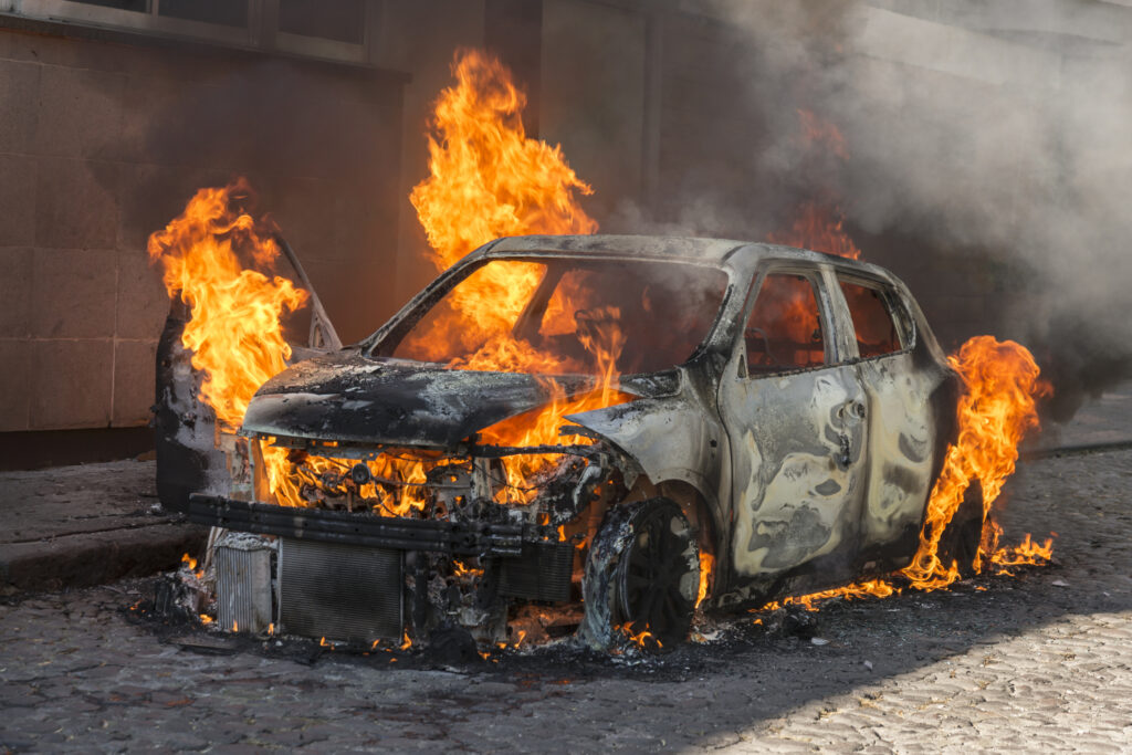 Two killed in fiery Lancaster collision.