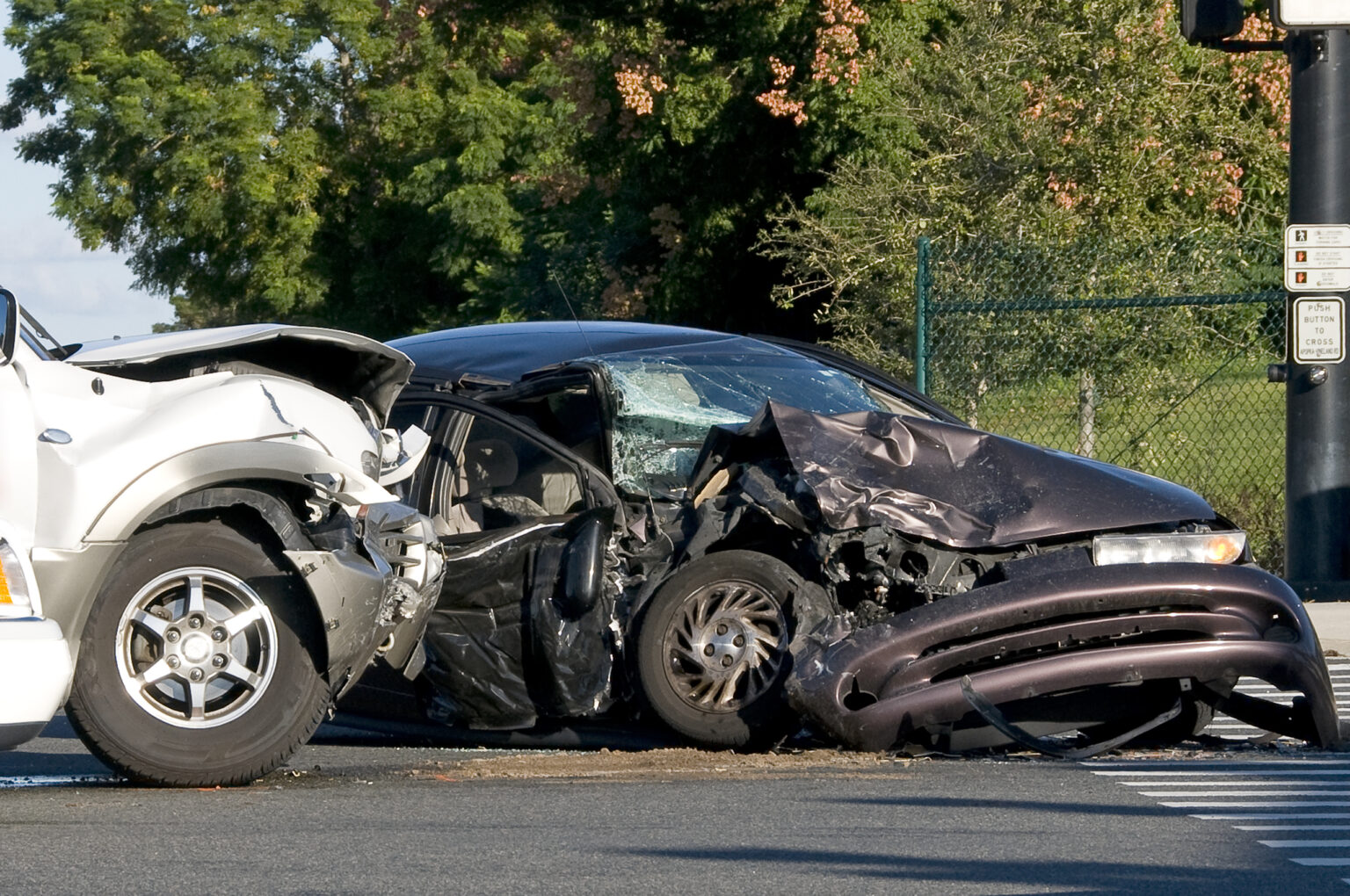 At least 1 injured in multi-vehicle crash in Las Vegas.