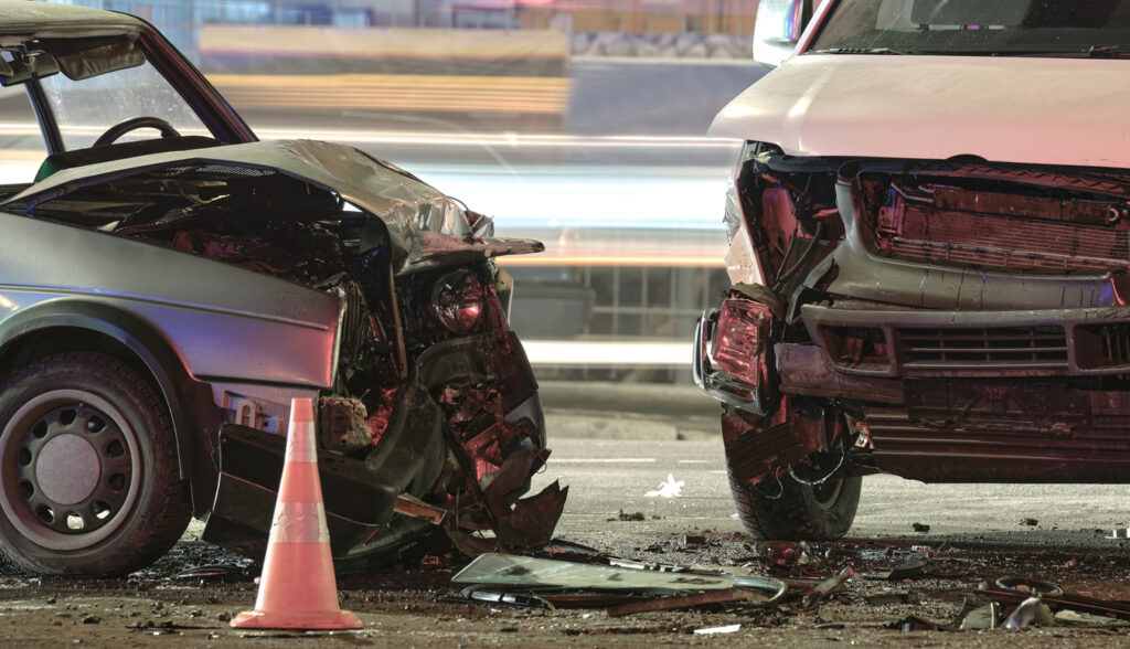 A 110 Freeway hit and run race resulted in a total of four vehicles being crashed into in Los Angeles.