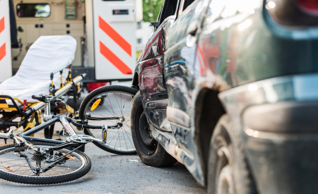 A bicyclist was killed in a Grand Avenue collision in Santa Ana. As a result of the crash, authorities closed the lanes for several hours.