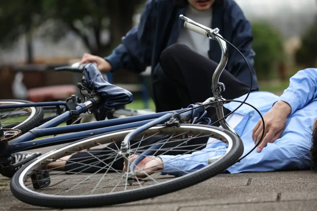 A bicyclist was seriously injured when a vehicle ran them over in an Oliver Avenue collision in San Diego.