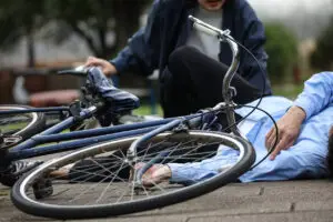 A bicyclist was seriously injured when a vehicle ran them over in an Oliver Avenue collision in San Diego.