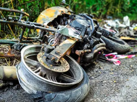 A motorcyclist was killed when a Ford Eclipse turned in front on him, causing a crash in a Willow Lake Road accident in Prescott.