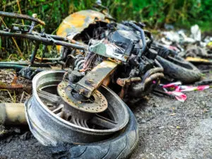 One person was killed after a motorcycle and a vehicle crashed in a Winter Gardens Boulevard crash in Santee.