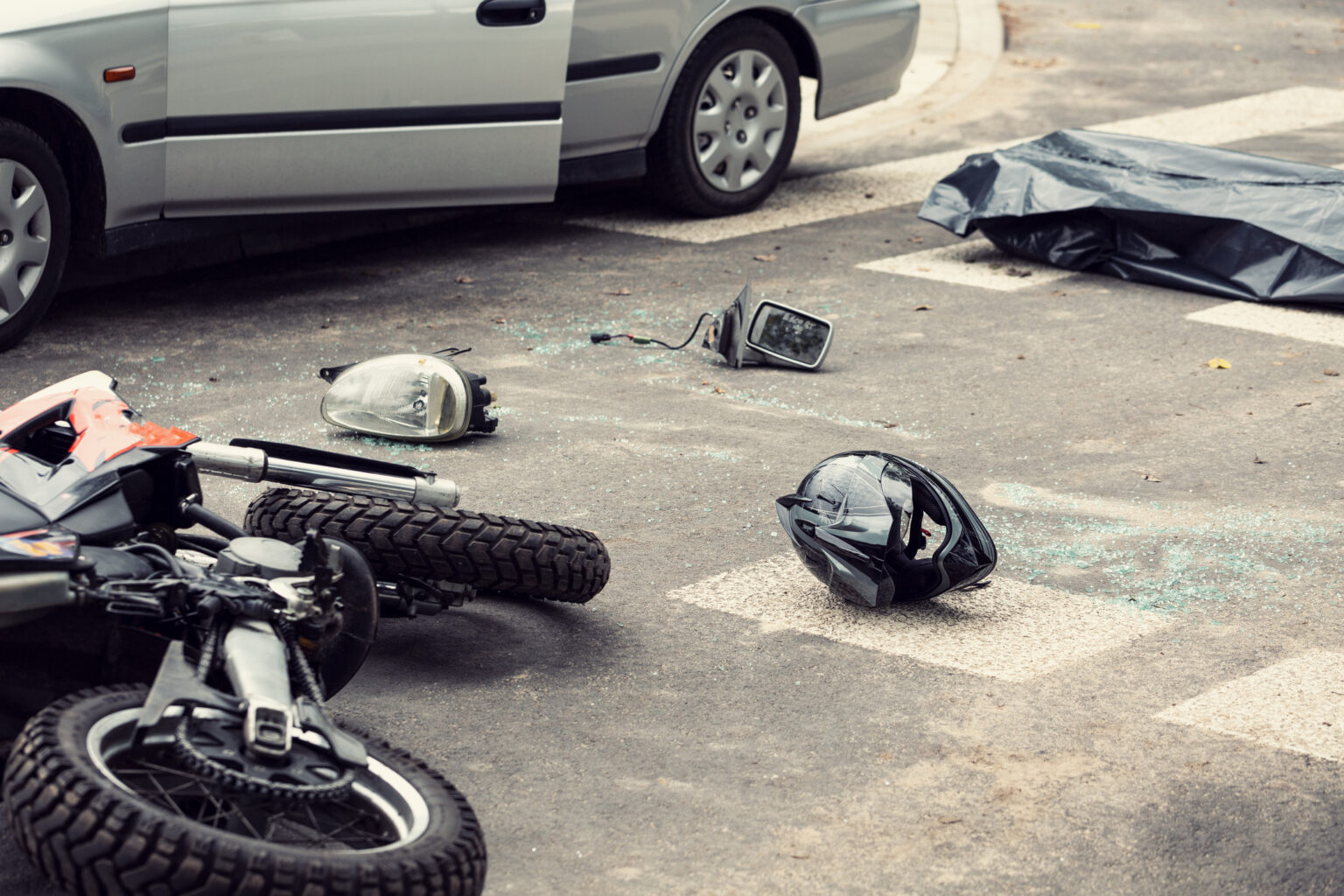 A motorcyclist was killed after a vehicle crashed with their motorcycle in a Florence Avenue collision in Los Angeles.