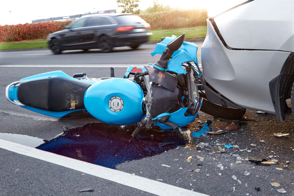 A man was injured when his motorcycle rear-ended a Toyota Sienna in a Governor Drive accident in San Diego.