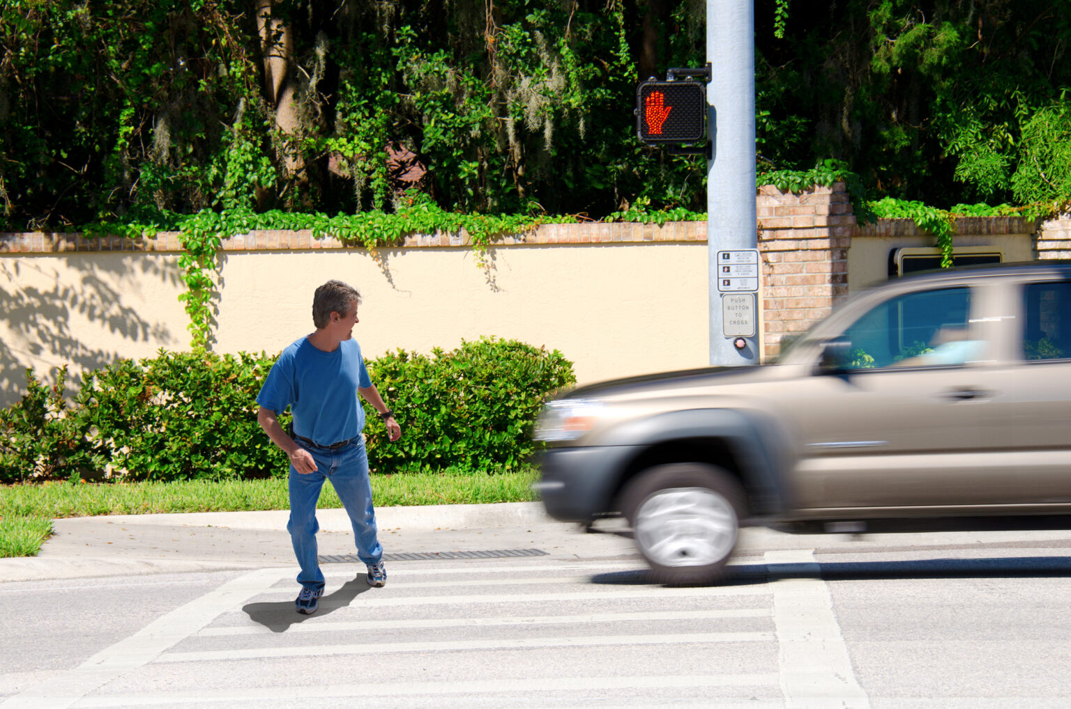 Brian McBroom Gets Hit By Three Vehicles